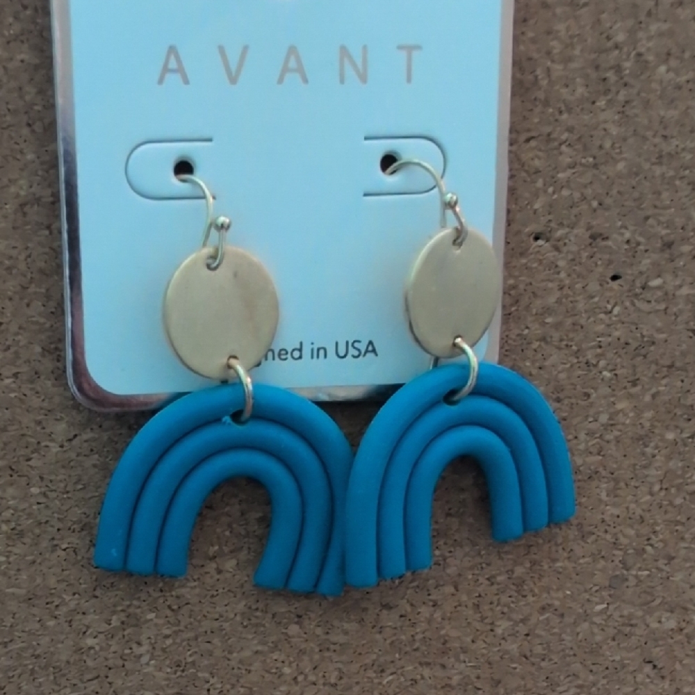 Avant Blue Rainbow Earrings